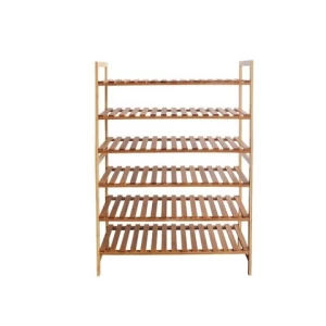Multi-functional 6-layer bamboo sundries shoes storage rack bamboo shoes rack