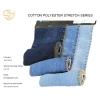 Multiple selection of styles Blue denim cotton polyester jeans fabric