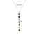 Import Natural Crystal Chakra Beaded Necklace Colorful Gemstone Beaded Pendant Necklace Yoga Jewelry from China