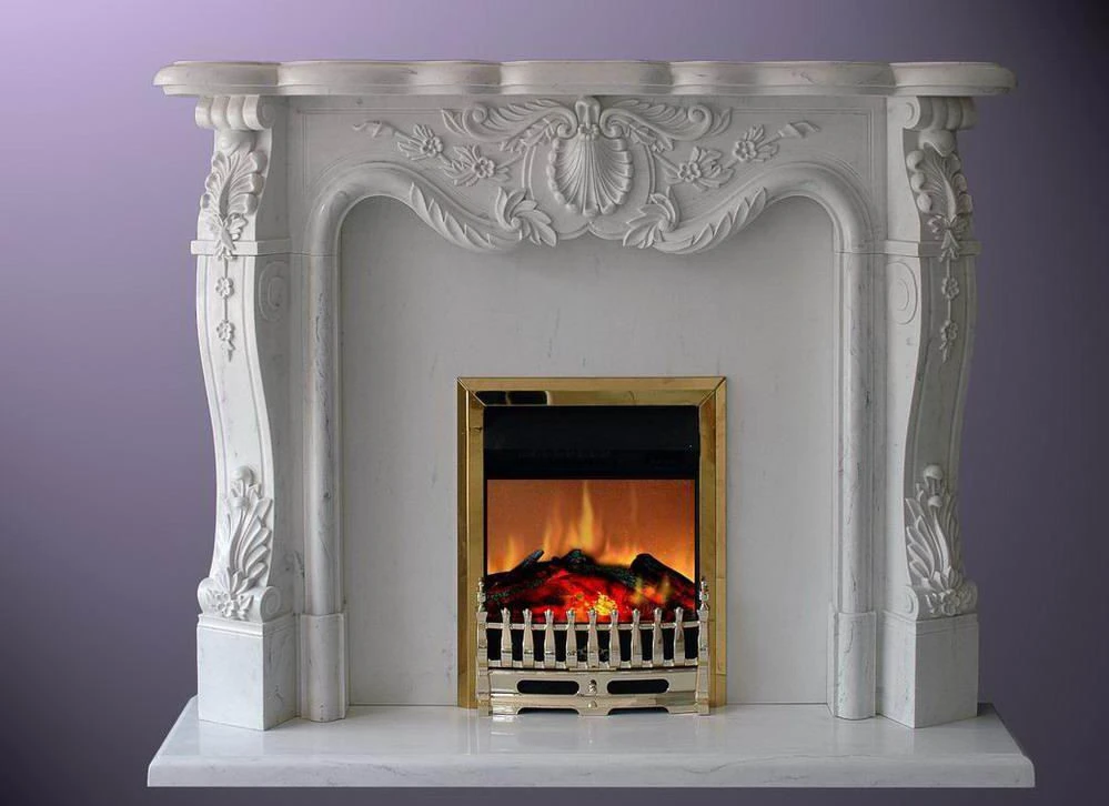Natural stone fireplace gas fireplace mantel