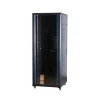 Network Cabinet with Temper Glass Door Front with Arc Mesh Frame