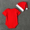 New Arrival Christmas Toddler Girl Clothes Items Infant Jumpsuit Snowman Newborn Bodysuit Kid Baby Romper Hat Clothing Sets