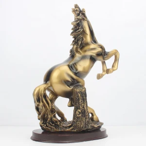 New Arrival Resin Craft Running Horse Figurine Home Decoration and Business Gift