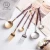 Import New arrival snake print handle dinner fork spoon knife stainless steel cutlery gold flatware from China