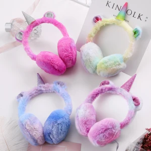 New Arrival Winter Warm Plush Earmuff, Cute Colorful Soft Unicorn Ear Muff