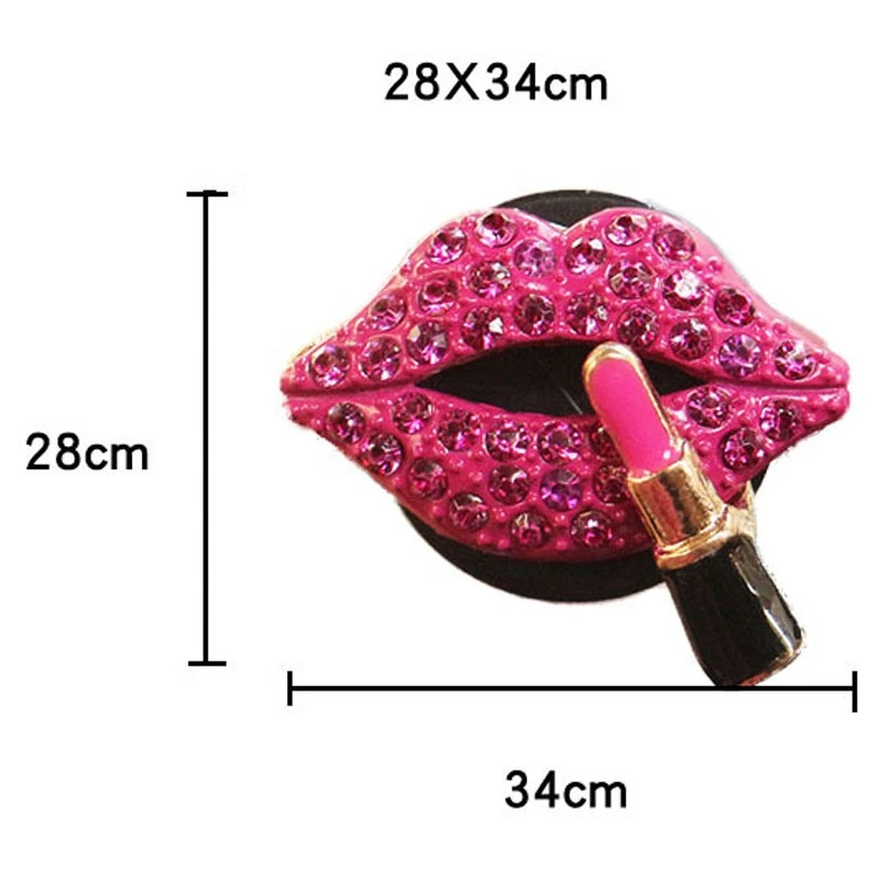 New Arrivals Amazon Air Freshener Crystal Bling Sexy Lips Mouth Car Air Outlet Perfume Most Fragrant Diffuser Clip Gift