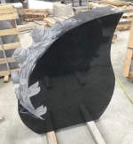 New cheap black granite carved Monument Headstone European Tombstone Sculpture Gravestone
