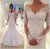 Import New Design Long Sleeve V Neck Sexy  Slim Fit Bride Wedding Dress 2020 from China