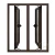 Import New Design Narrow Frame 3x4 Metal Security Net Economic French Aluminum Frame Casement Window from China