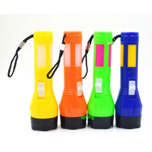 New Design Plastic Led Flashlight Torch Cheap Mini light Torch With Rope