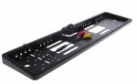 New Europe license plate frame 170 European Universal Car License Plate Frame with Auto Reverse Rear View Backup 4 LED Camera