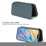 New Flip card holder electroplating button, all-inclusive anti-drop mobile phone case leather case for iphone 12 pro max mini