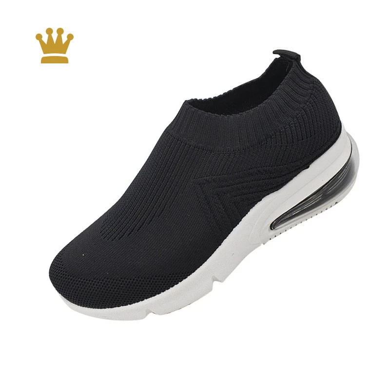New ladies casual flyknitted sports breathable running shoes for low-cost mesh students