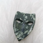 new product wholesale about 5cm 100%  natural Moss Quartz face shaped pendant quartz crystal craft for gift or healing