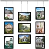 new property sale post a2 a3 a4 acrylic frame advertising display led sign board hanging light box window real estate agent