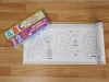 New sticker paper coloring roll/book paper for children painting