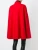 Import New Womens Classic Collar Red Jacket Trench Cloak Cape Shawl Coat M5434 from China