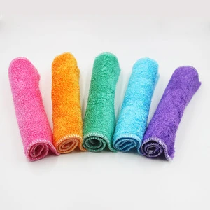 newest anti-bacterial bamboo fiber dish cleaning cloth