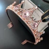 Newest Design Girls Elegent Tiaras Crystal Pageant Wedding Pink Rhinestone Crown