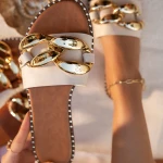Newest Flat Shoes Summer Slides Latest Fashion Sandals Women Slippers