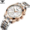 NIBOSI 2310 Men Watches Top Brand Luxury Fashion Business Quartz Watch Men Sport Metal Waterproof Wristwatches
