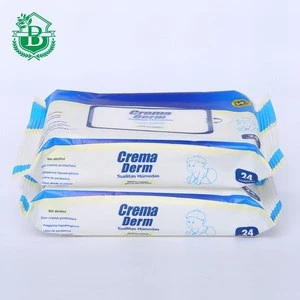 non-alcoholic cleaning wet wipes nonwoven fabric disposable oral single face wipes