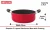 Import non stick cookware sets new design latest high resistant Non-Stick Gas Compatible Superior Quality 5 Piece Cookware Combo Set with Red and Black Color from India