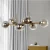 Import Nordic style lamps post-modern  long-shaped dining room lamp creative living room magic bean glass molecular chandelier from China