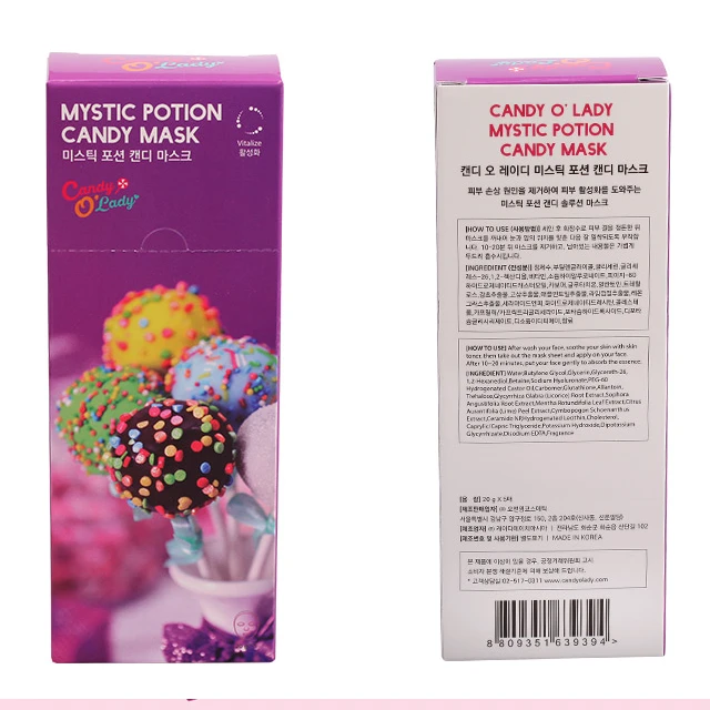 [OandYOUNG] Korean Cosmetic CANDY O LADY Mastic Potion Candy Mask