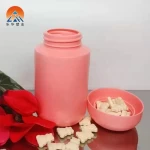 OEM 250 ml 500 ml HDPE plastic protein powder jar bottle for sport nutrition supplement