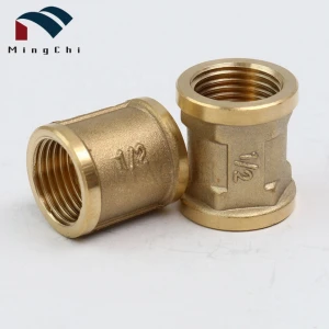 OEM Brass Female Thread Socket Adaptor Plumbing Accessories Sanitary Coupling Pipe Fittings Square Tube Connector