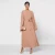 Import Oem Custom Islamic Dubai High Fashion Plus Size O Neck Long Sleeves Plain Nida Abaya Dress For Muslim Women from China