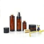 OEM eco friendly reusable Brown glass cosmetic bottle Serum bottle glass bottle for skin care serum 30g 50g 40ml 100ml 120ml