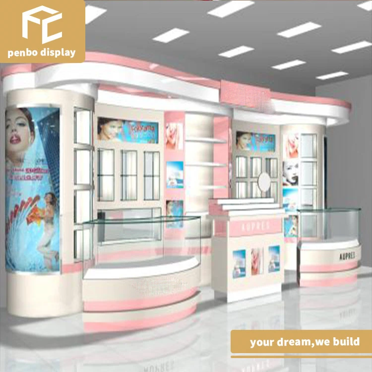 OEM/ODM cosmetic store layout design, store design for cosmetics
