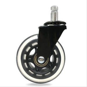 Office Chair Caster Wheel replacement Swivel 3 inch PU Roller Furniture Chair Castor Wheel