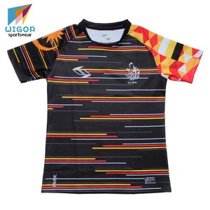 One-stop Service Rugby Jersey Manufacturer Full Sublimation Custom Elastic Rugby Wear