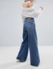 Organic Cotton A-Line Wide Leg Denim Jeans Women