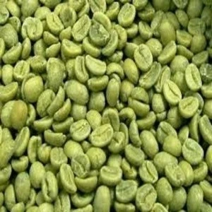 Organic roasted green arabica coffee beans