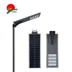 Outdoor 12V 15W 20W 30W 40W 50W 60W 80W 100W 120W 150W all in one integrated solar led street lamp light with pole