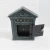 Outdoor cast iron wall mounted mailbox for garden decoration