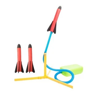 Outdoor Game EVA foam Air Pressed Rocket Kit Launcher Sports Stomp Rocket  toy for Kid