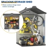 Outdoor Plastic Garden Storage Shed