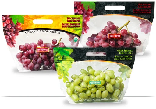 Pack 100 Fruit Protection Bags Stand Up Laminated Pouch Grape Bag For Packing