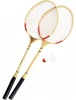 Pair of Wooden Badminton Rackets