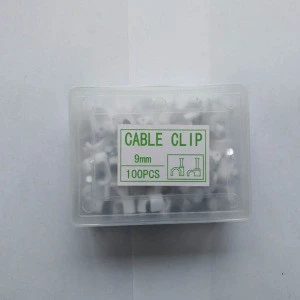 paper headcard packing type 9mm circle nail cable clip or round type cable clip