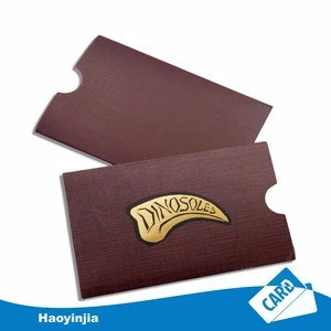 paper printing postcard sleeve gift card holders/ sleeves