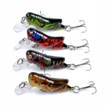 Peche Pesca 4 Colors 4.5cm/3.4g Painted Fishing Hard Bait Insect Fishing Lure