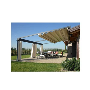 Pergola aluminium retractable Aluminium pergola outdoor motorized Garden metal pergola outdoor aluminium