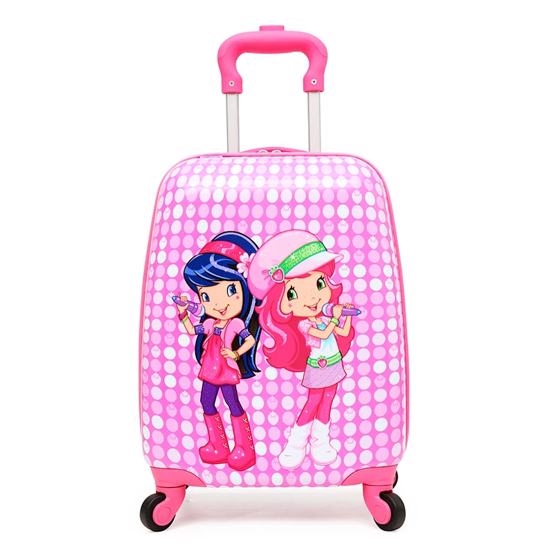 Personalized children hard case suitcase travel cartoon trolley girls mini  luggage bag for kids