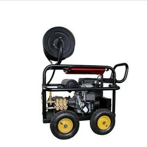 Petrol engine high pressure sewer cleaner water jet sewer cleaning machine